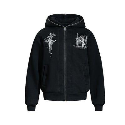 Sudadera Estampada con Cierre Americano de Manga Larga - Image 9