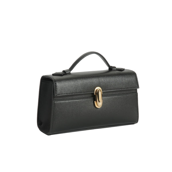 Bolso de Ante de Un Solo Asa - Cartera Cuadrada Compacta