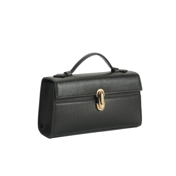 Bolso de Ante de Un Solo Asa - Cartera Cuadrada Compacta