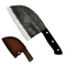 Knife with leather sheath