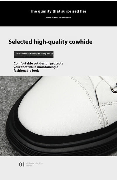 Botas Altas de Cuero para Hombre - Zapatos Casuales Invierno - Image 35
