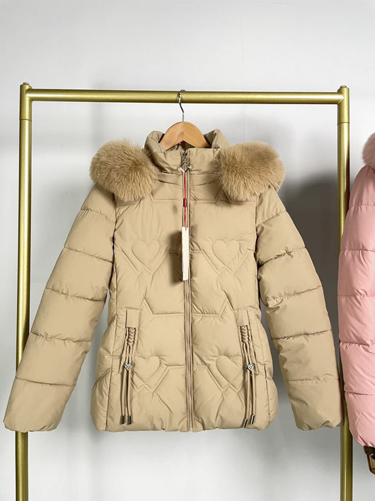 Chaqueta Cálida con Cuello de Pelaje para Mujer - Image 12