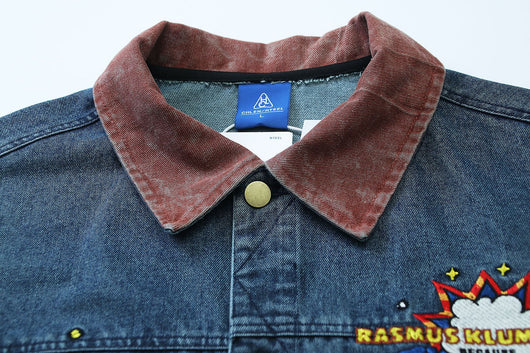 Chaqueta Denim Vintage con Bordado de Pareja - Image 22