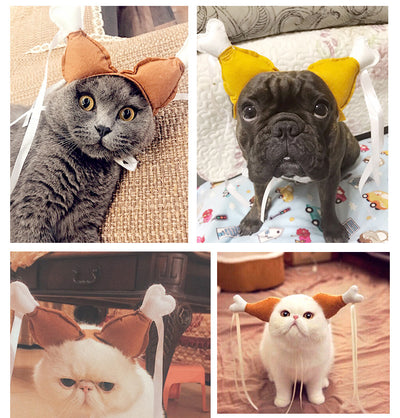 Diadema Divertida de Pata de Pollo para Mascotas - Gatos y Perros - Image 5