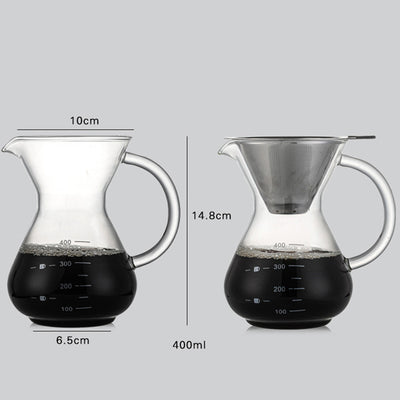 Cafetera de Vidrio Manual 400ml - Café Artesanal en Casa - Image 2