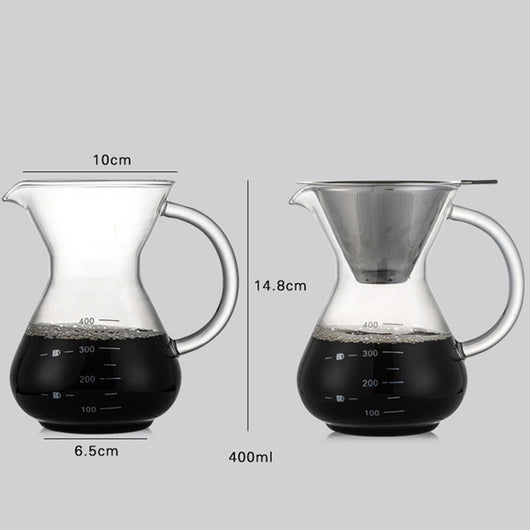 Cafetera de Vidrio Manual 400ml - Café Artesanal en Casa - Image 2