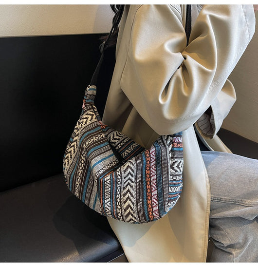 Bolso Bandolera Étnico Dumpling de Gran Capacidad - Estilo Moderno para Mujer - Image 33