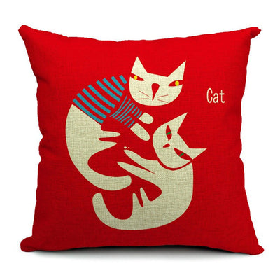 Almohada de Cintura en Algodón y Lino para Gatos - Image 10