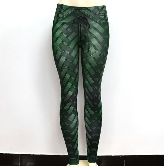 Leggins Deportivos Estampado Iron Weave con Levantamiento de Glúteos - Image 8