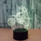 Lámpara 3D de Motocicleta con Control Remoto y 7 Colores