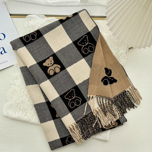 Bufanda de Faux Cashmira Cálida y Versátil para Mujer - Otoño e Invierno - Image 4