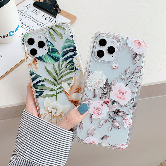 Funda Protectora para Celular con Diseño de Flores Acuarela y Hojas de Plátano - Image 2