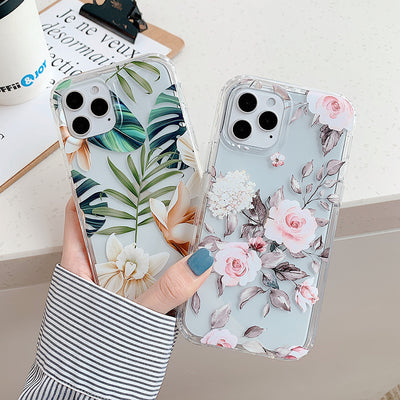 Funda Protectora para Celular con Diseño de Flores Acuarela y Hojas de Plátano - Image 2