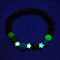 Pulseira de Pedra Natural Branco K Verde
