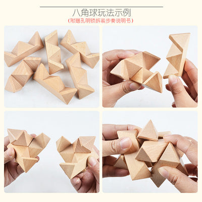 Puzzle 3D Luban de Madera - Juego Educativo de Desbloqueo - Image 5