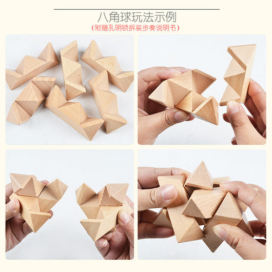 Puzzle 3D Luban de Madera - Juego Educativo de Desbloqueo - Image 5