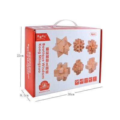 Puzzle 3D Luban de Madera - Juego Educativo de Desbloqueo - Image 16