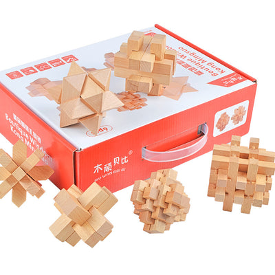 Puzzle 3D Luban de Madera - Juego Educativo de Desbloqueo - Image 3