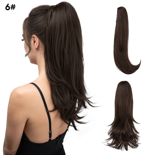 Peluca Corta Estilo Europeo Americana con Cola de Caballo para Mujer - Image 10