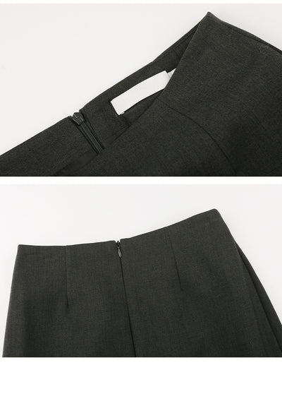 Falda Elegante de Color Liso con Aberturas Laterales - Image 12