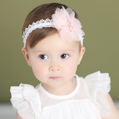 Diademas Flores Coreanas Hechas a Mano para Bebés y Niñas - Image 3