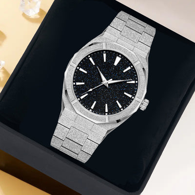 Reloj de Negocios para Hombre Acero Inoxidable Mate con Esfera Luminosa - Image 3