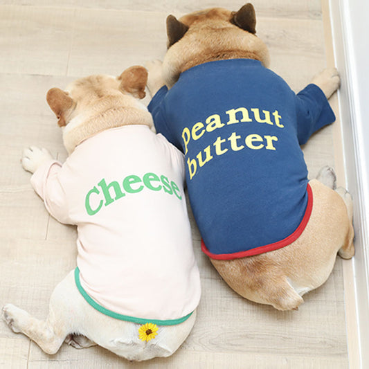 Sudadera Camiseta Estampado Perro Letra T