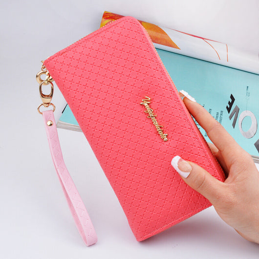 Billetera Larga para Mujer con Pulsera - Diseño Coreano Moderno con Cierre - Image 10