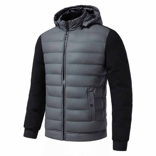 Abrigo Casual con Capucha para Hombre - Estilo Versátil de Invierno