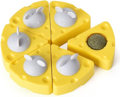 Pelotas de Catnip Adhesivas con Forma de Queso para Gatos - Image 2
