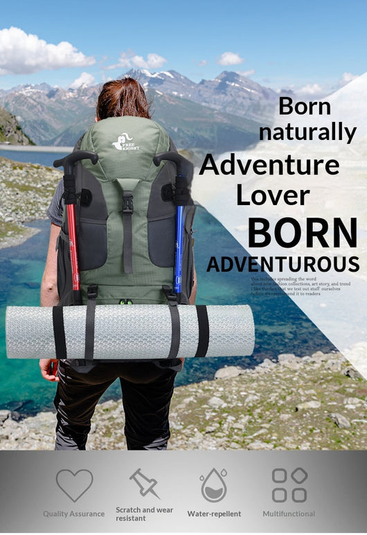 Mochila de Senderismo Profesional 70L Impermeable Multiuso para Camping y Viajes - Image 26