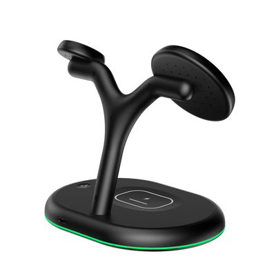 Cargador Inalámbrico 3 en 1 con Base Magnética para Teléfono, Auriculares y Reloj - Image 3