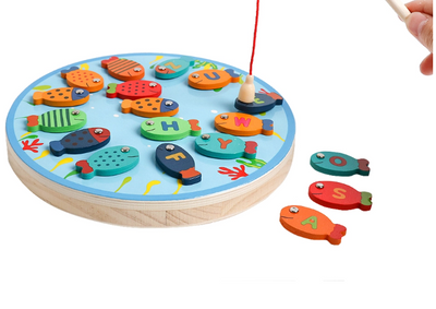Juego de Pesca Magnético con Piezas de Madera - Image 4