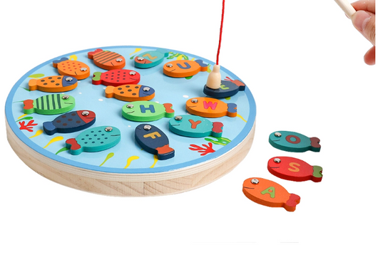 Juego de Pesca Magnético con Piezas de Madera - Image 4