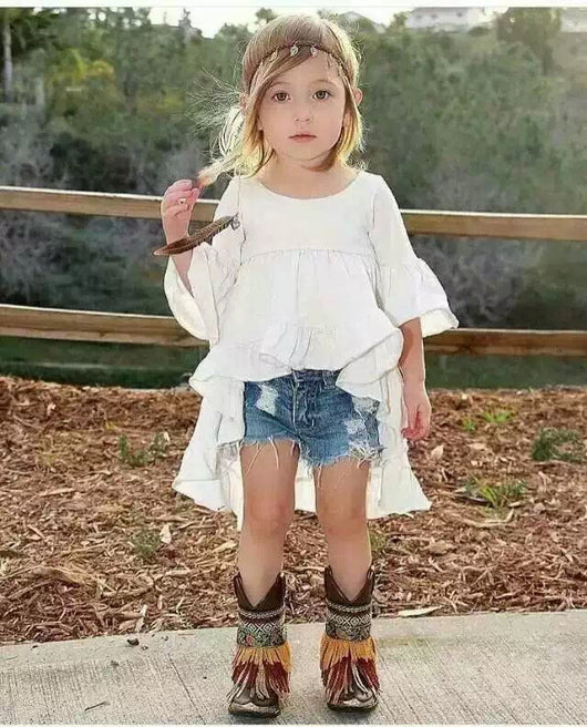 Camiseta de algodón slub para bebé niña - Image 13