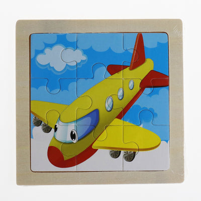 Puzzle de Madera 3D Animales Infantil 9 Piezas con Diseño de Dibujos Animados - Image 2