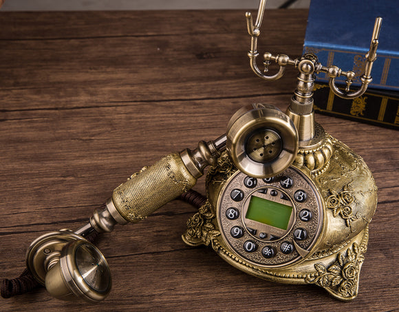 Teléfono Retro Rotatorio Europeo Vintage - Diseño Clásico para el Hogar