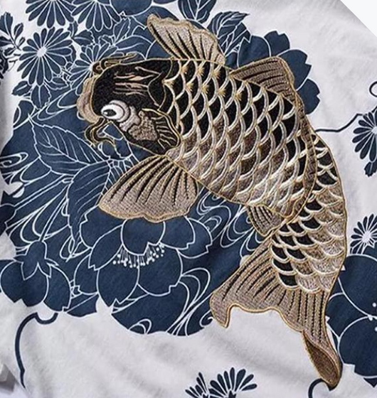 Playera Manga Corta con Calamar Bordado - Image 5