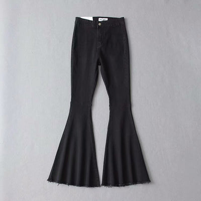 Pantalones Denim Acampanados Cintura Alta - Image 14