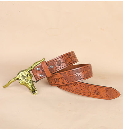Cinturón para Hombre con Hebilla Cabeza de Vaca - Image 17
