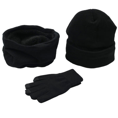 Conjunto Invernal Completo para Hombre: Gorro, Bufanda y Guantes en Punto y Terciopelo - Image 19