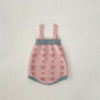 Cardigan Romper de Punto con Cuello Concha y Moño - Manga Larga - Image 15