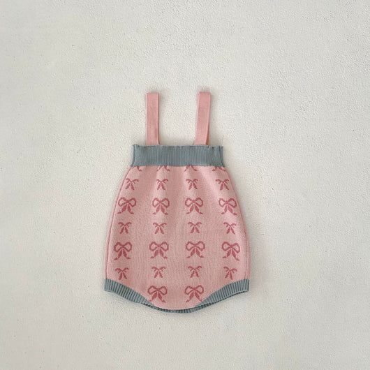 Cardigan Romper de Punto con Cuello Concha y Moño - Manga Larga - Image 15