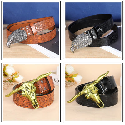 Cinturón para Hombre con Hebilla Cabeza de Vaca - Image 19