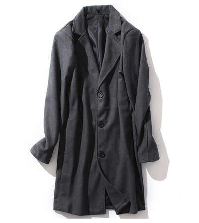 Abrigo de Lana para Hombre Manga Larga Otoño Invierno - Image 25