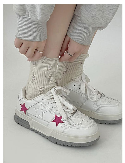 Zapatillas Deportivas Coreanas de Punta Redonda - Estilo Versátil y Elegante - Image 11