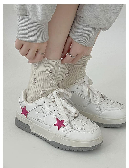 Zapatillas Deportivas Coreanas de Punta Redonda - Estilo Versátil y Elegante - Image 11