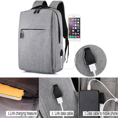 Mochila Antirrobo con Puerto USB para Laptop - Mochila de Viaje Profesional Unisex - Image 3