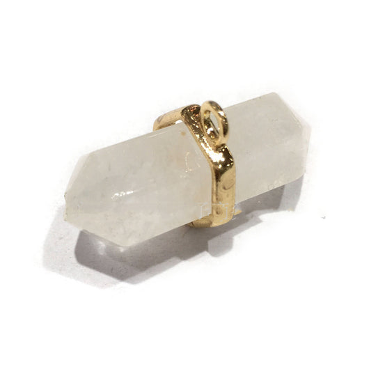 Colgante Hexagonal de Cristal Blanco Natural para Personalizar - Image 2