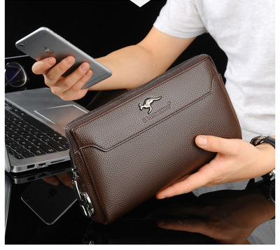 Cartera de Cuero para Hombre con Cierre de Contraseña Anti-robo - Image 8